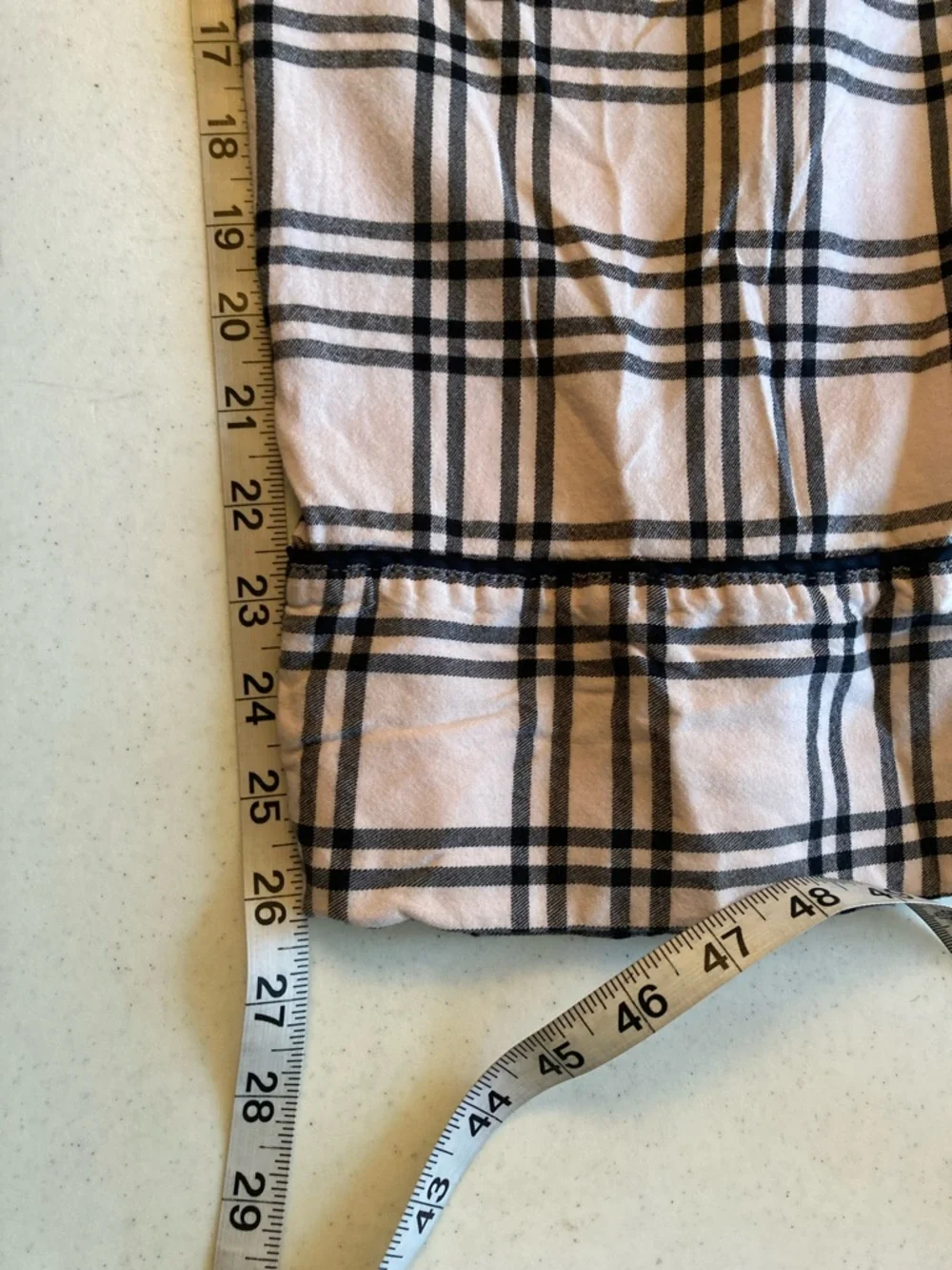 Victoria's Secret Pink and Black Plaid Two-Piece Pajama Set - Picture 11 of 11